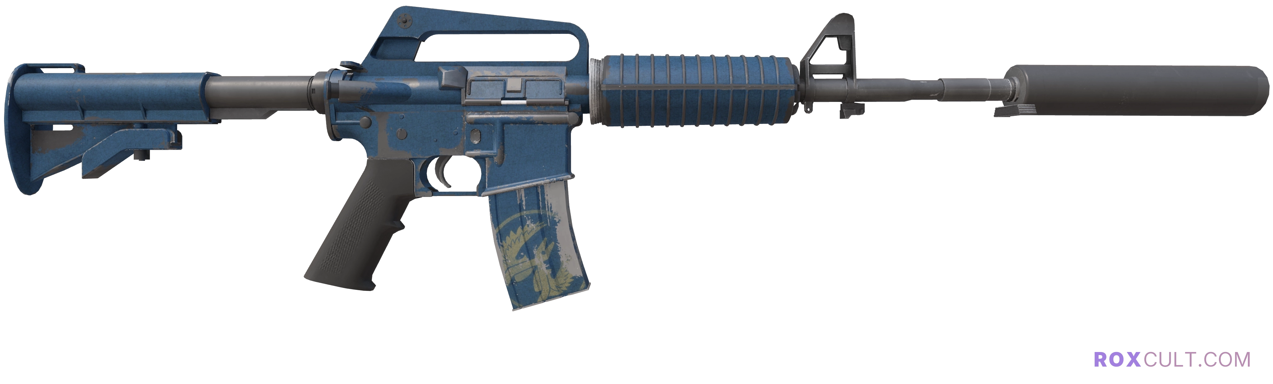 M4A1-S | Guardian (Well-Worn) — rox (Holo) Antwerp 2022 craft, backside view