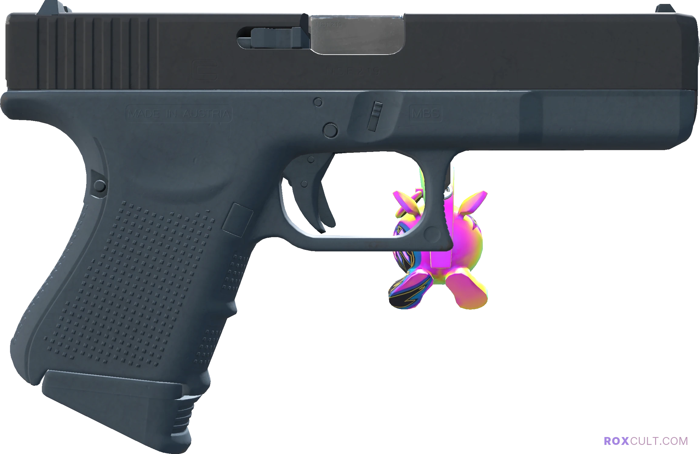 Glock-18 | Night (Minimal Wear) — rox (Holo) Antwerp 2022 craft, backside view