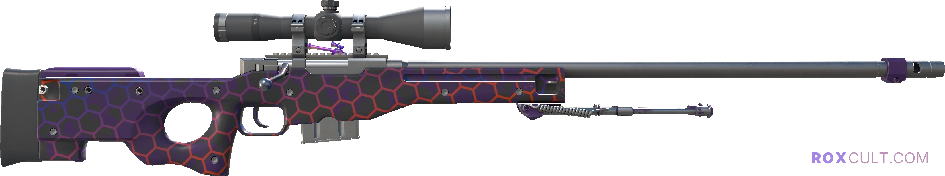 AWP | Electric Hive (Factory New) — rox (Holo) Antwerp 2022 craft, backside view