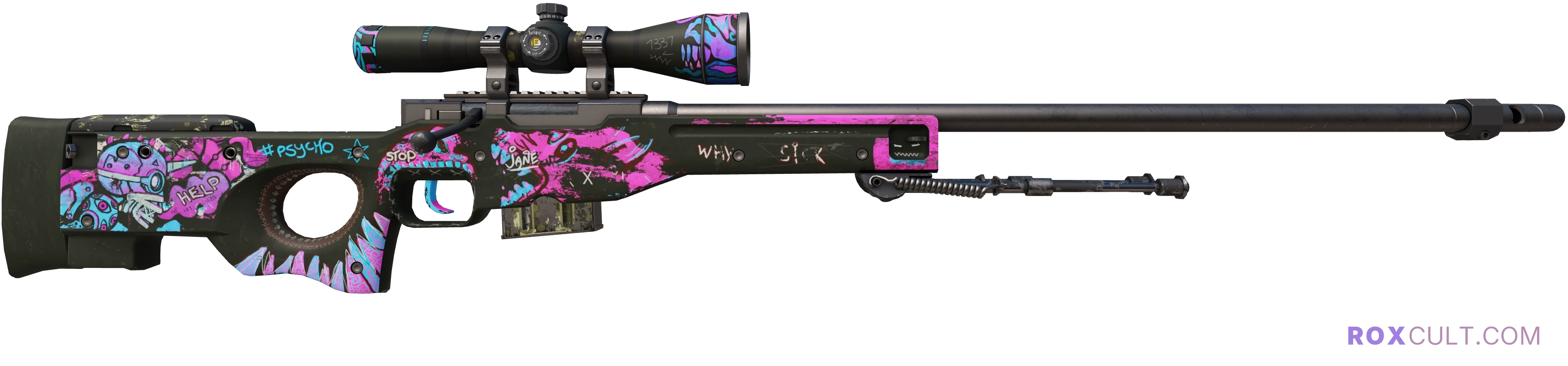 AWP | Fever Dream (Factory New) — rox (Holo) Antwerp 2022 craft, backside view