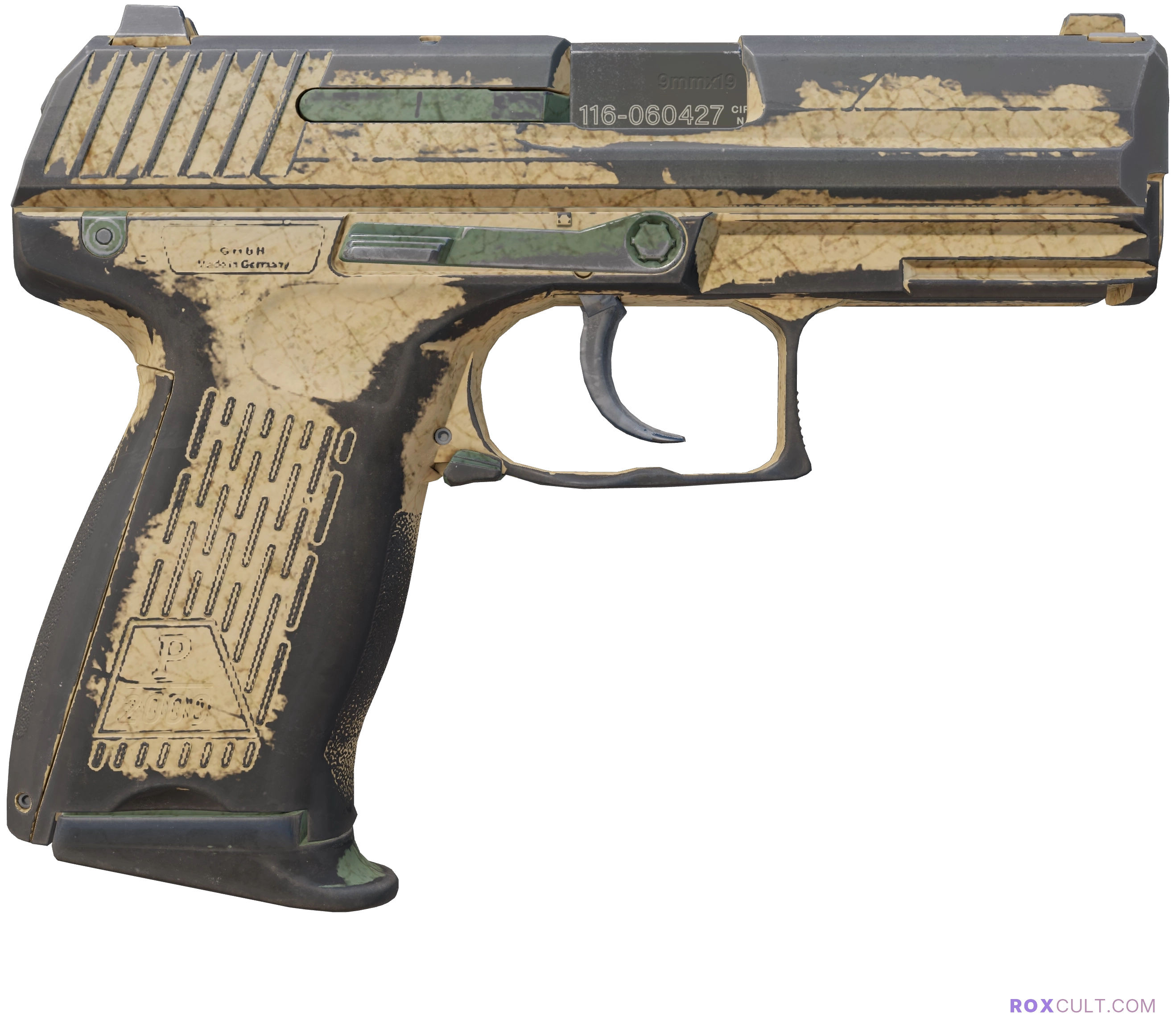 P2000 | Grassland (Battle-Scarred) — rox (Holo) Antwerp 2022 craft, backside view