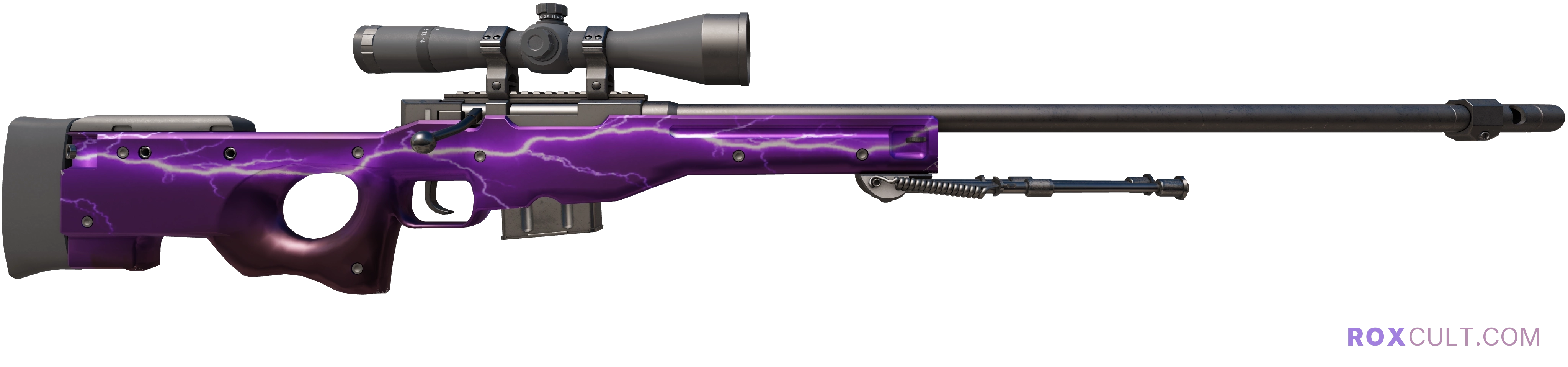AWP | Lightning Strike (Factory New) — rox (Holo) Antwerp 2022 craft, backside view