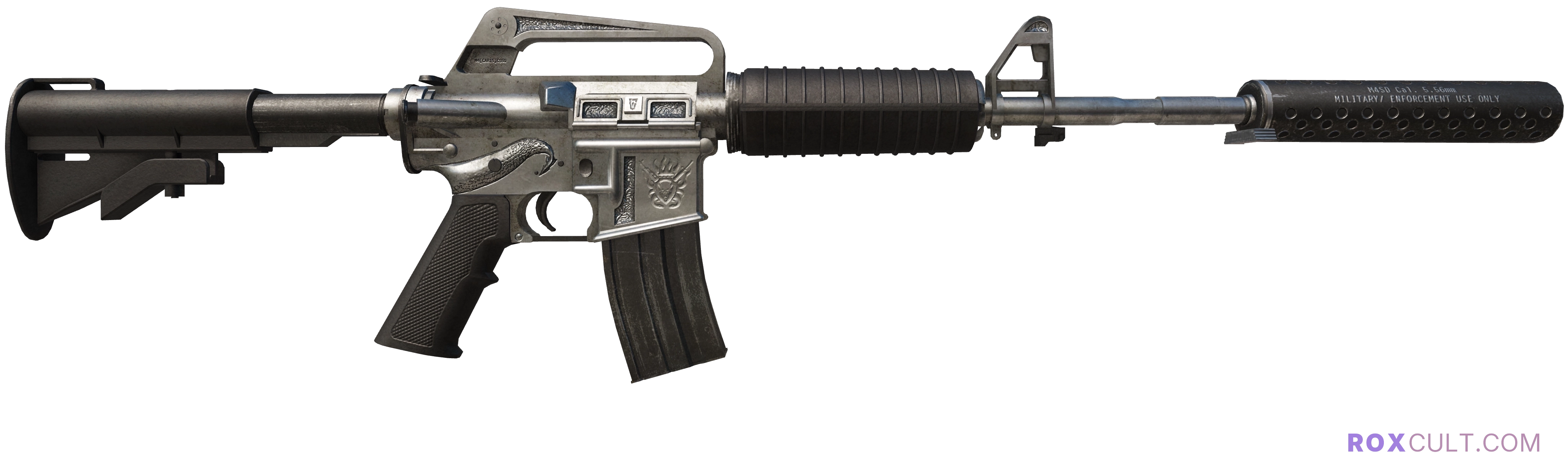 M4A1-S | Basilisk (Minimal Wear) — rox (Holo) Antwerp 2022 craft, backside view