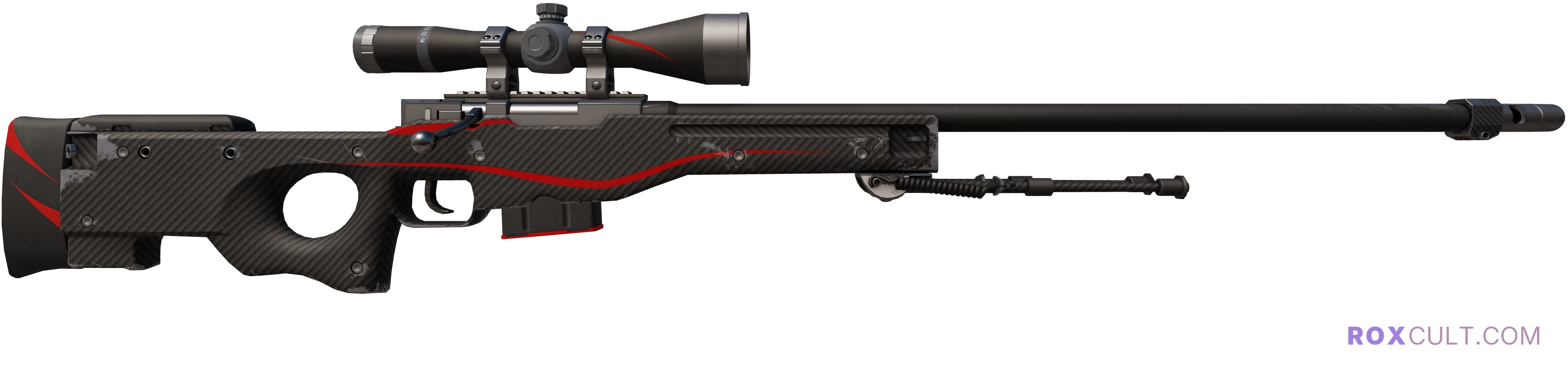 AWP | Redline (Minimal Wear) — rox (Holo) Antwerp 2022 craft, backside view