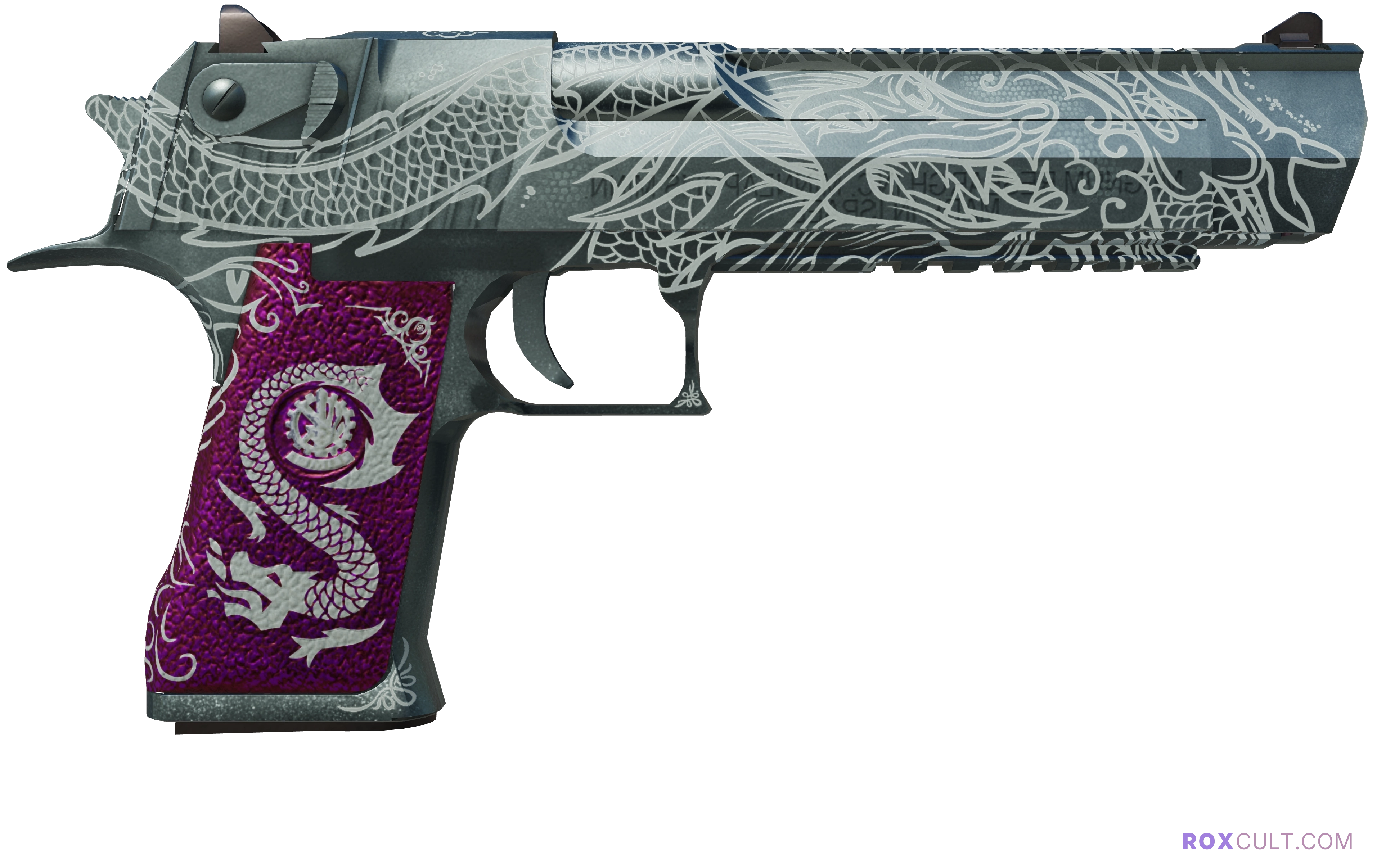 Desert Eagle | Kumicho Dragon (Factory New) — rox (Holo) Antwerp 2022 craft, backside view