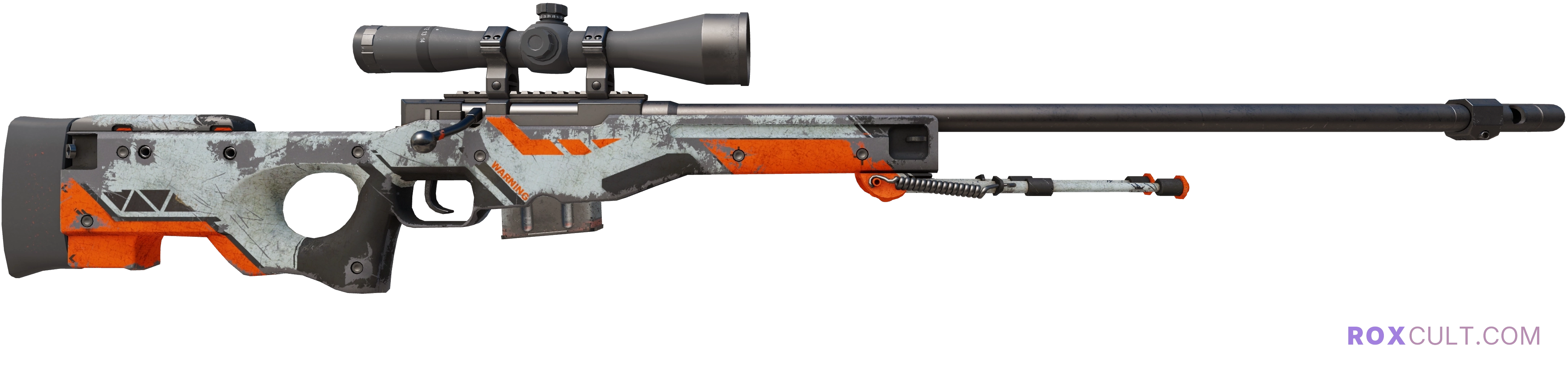 StatTrak™ AWP | Asiimov (Battle-Scarred) — rox (Holo) Antwerp 2022 craft, backside view