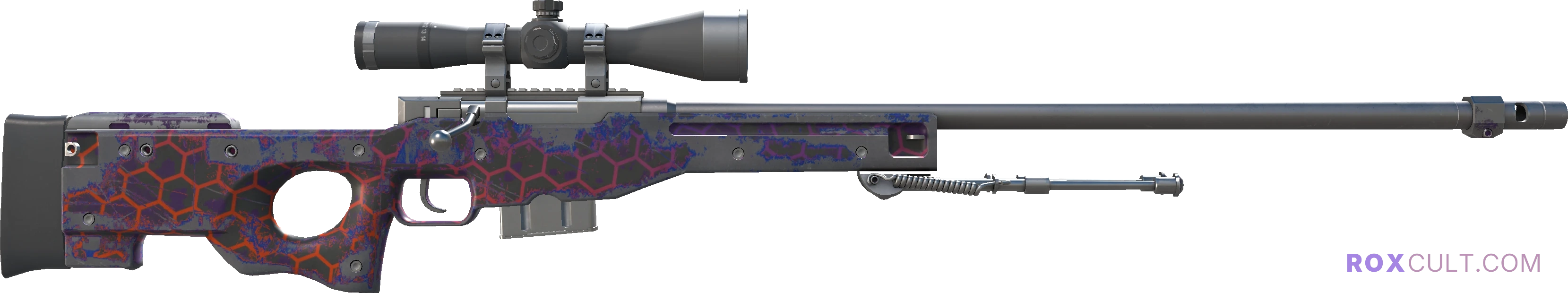 AWP | Electric Hive (Field-Tested) — rox (Holo) Antwerp 2022 craft, backside view