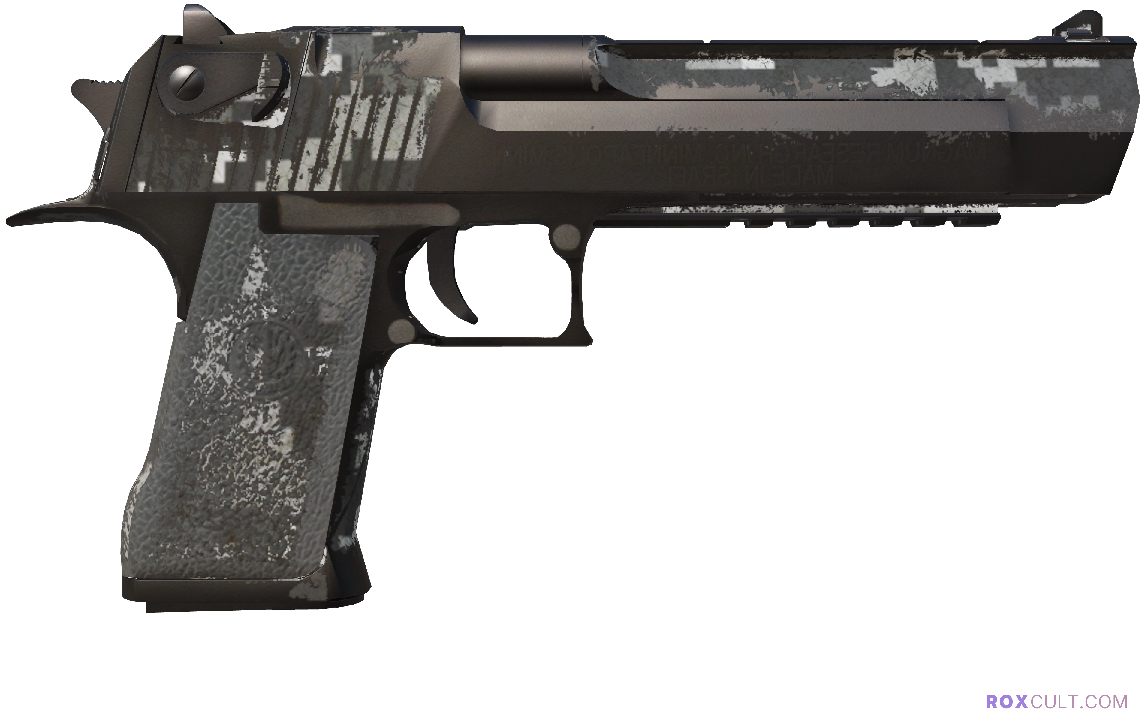 Desert Eagle | Urban DDPAT (Battle-Scarred) — rox (Holo) Antwerp 2022 craft, backside view