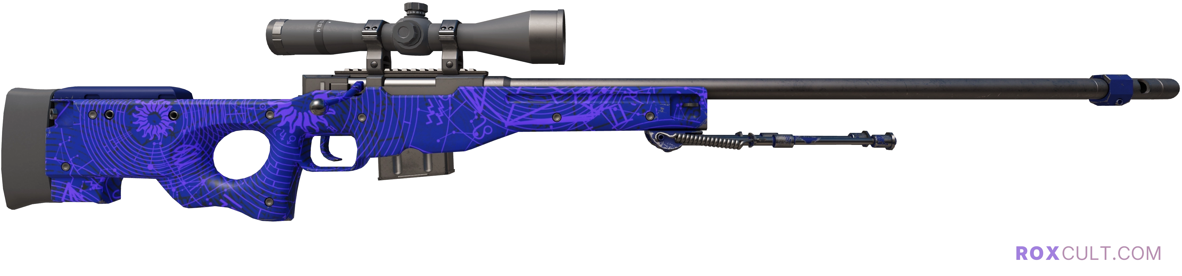 AWP | Sun in Leo (Factory New) — rox (Holo) Antwerp 2022 craft, backside view