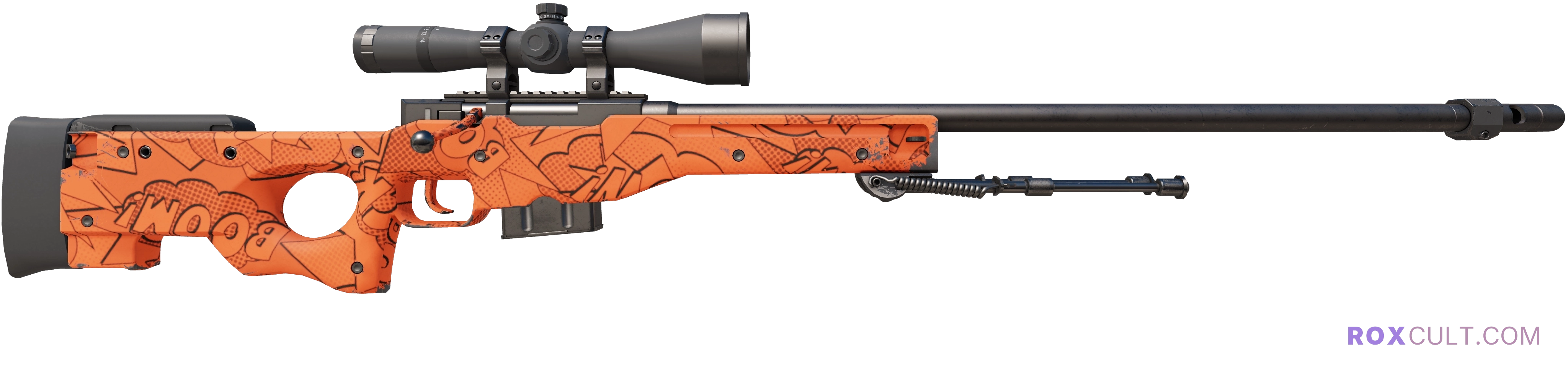 AWP | BOOM (Minimal Wear) — rox (Holo) Antwerp 2022 craft, backside view