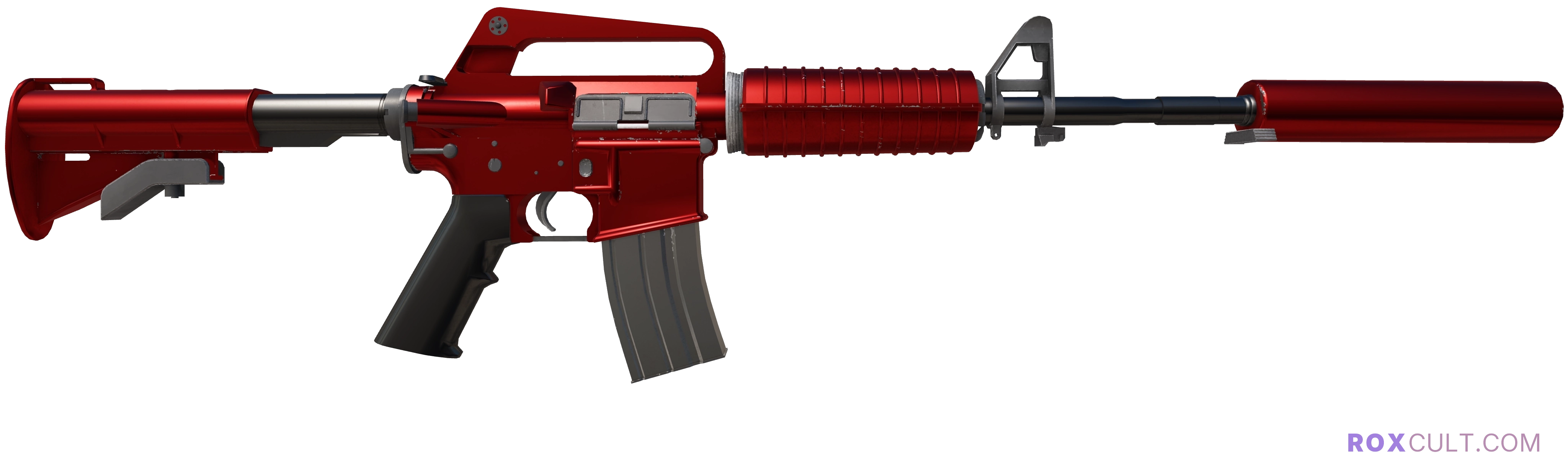 M4A1-S | Hot Rod (Factory New) — rox (Holo) Antwerp 2022 craft, backside view