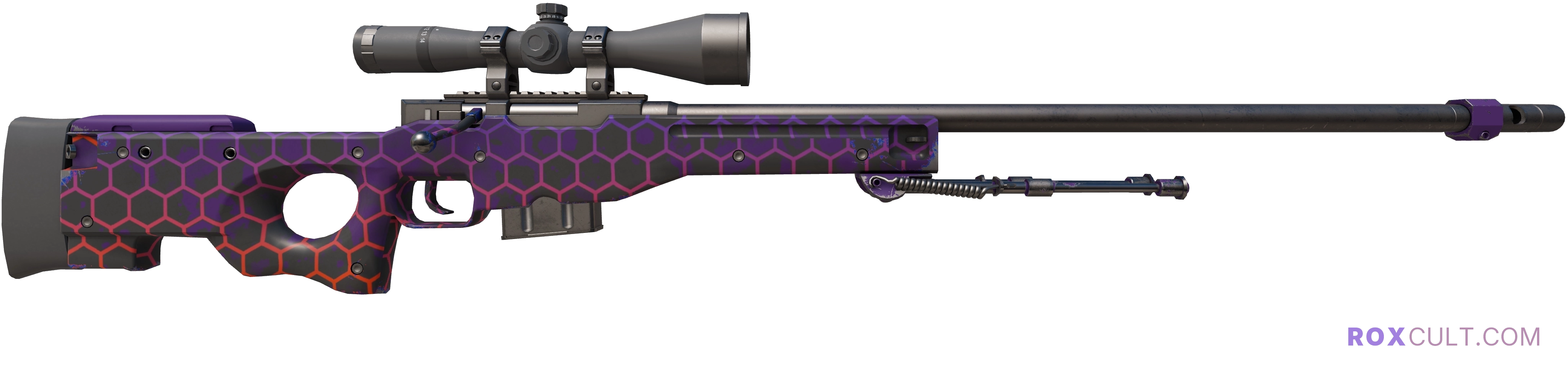 AWP | Electric Hive (Factory New) — rox (Holo) Antwerp 2022 craft, backside view