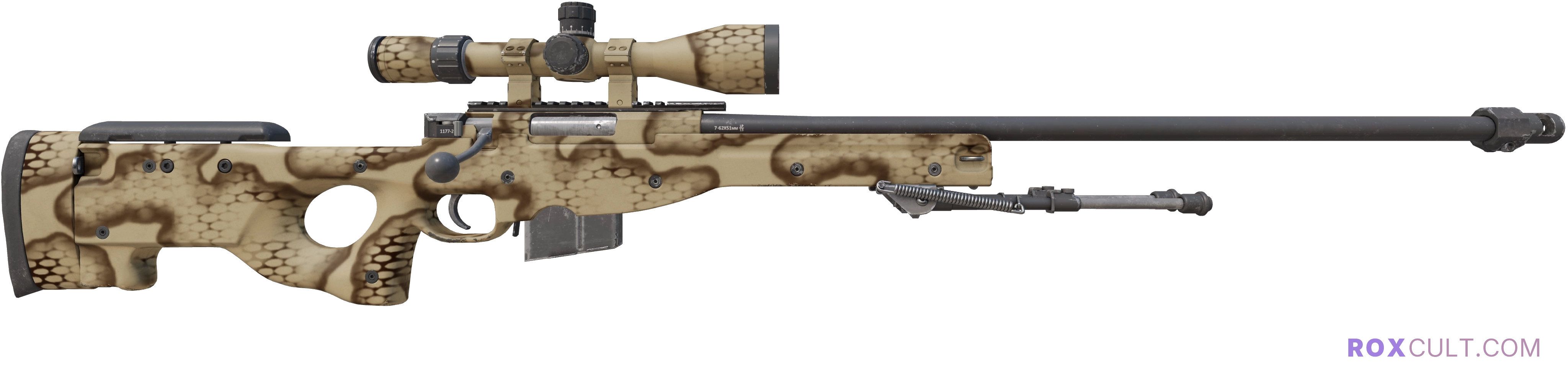 AWP | Snake Camo (Factory New) — rox (Holo) Antwerp 2022 craft, backside view