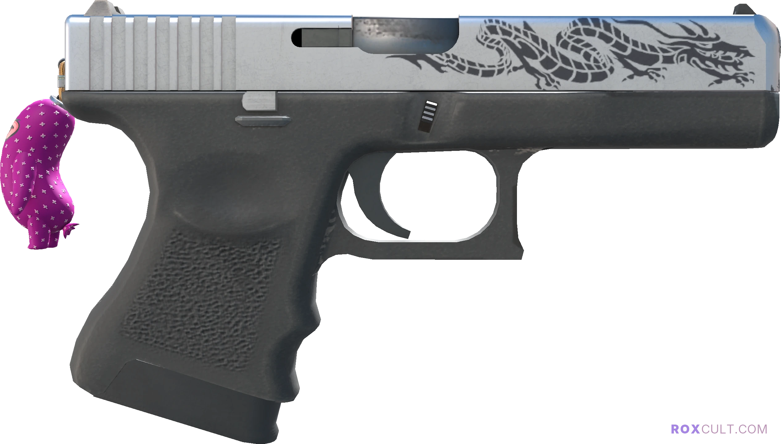 Glock-18 | Dragon Tattoo (Factory New) — rox (Holo) Antwerp 2022 craft, backside view