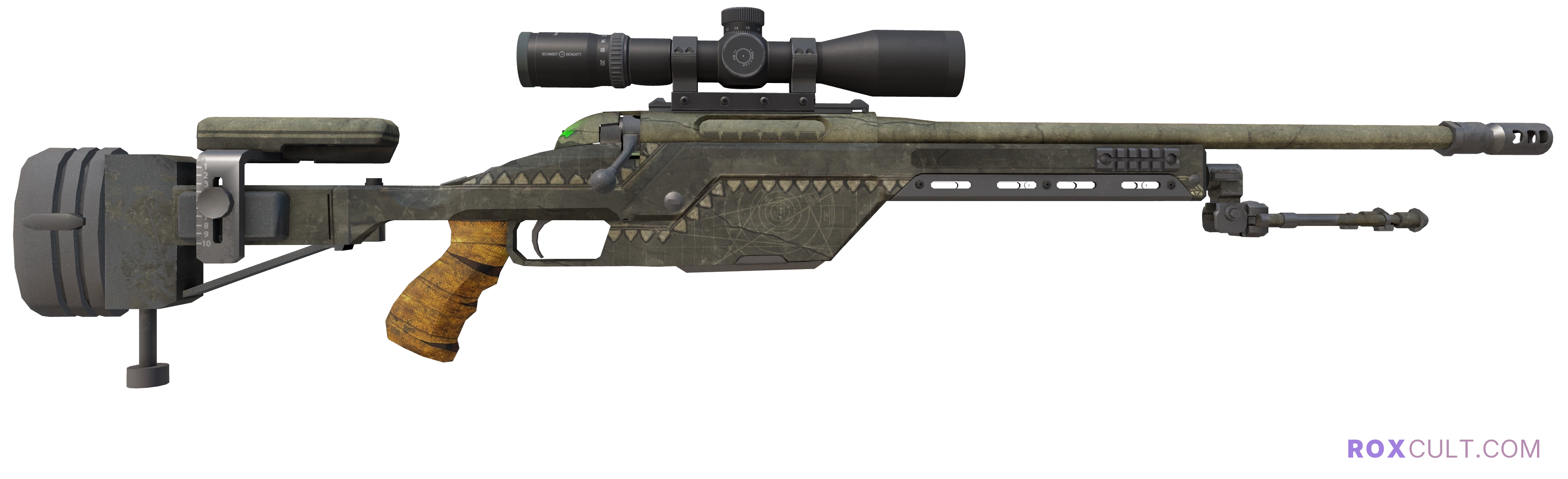 SSG 08 | Necropos (Factory New) — rox (Holo) Antwerp 2022 craft, backside view