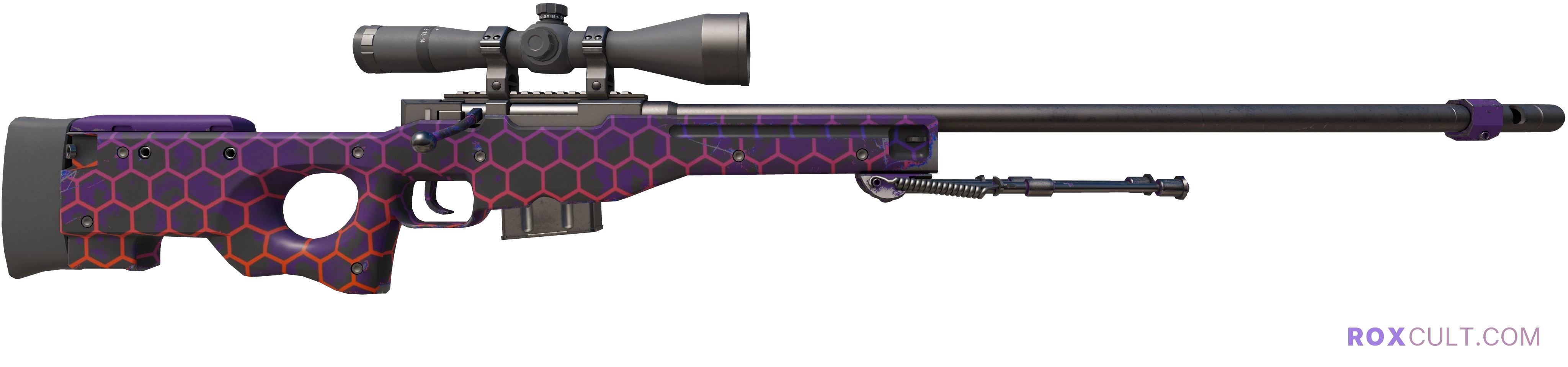 AWP | Electric Hive (Minimal Wear) — rox (Holo) Antwerp 2022 craft, backside view