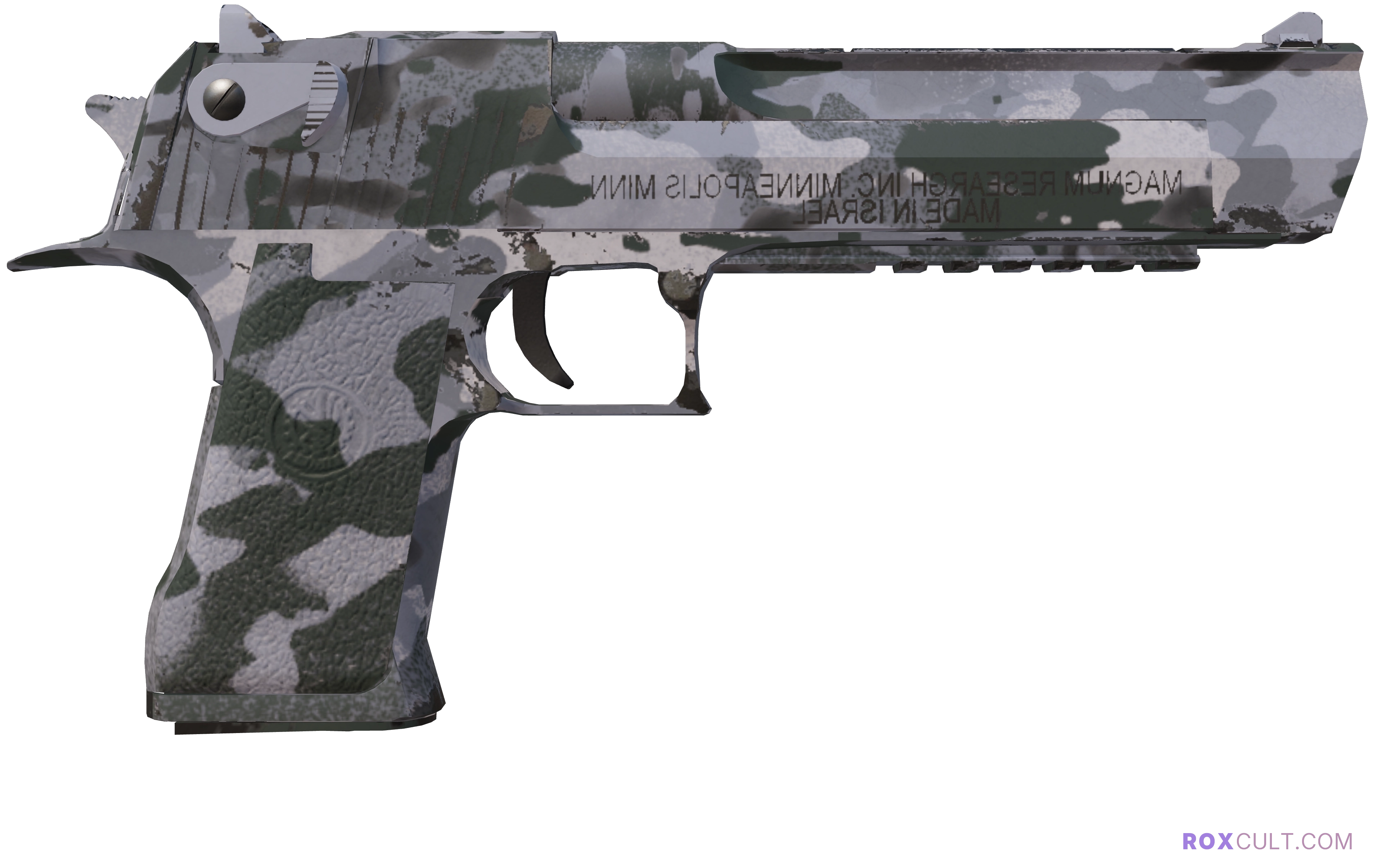 Souvenir Desert Eagle | Urban Rubble (Minimal Wear) — rox (Holo) Antwerp 2022 craft, backside view