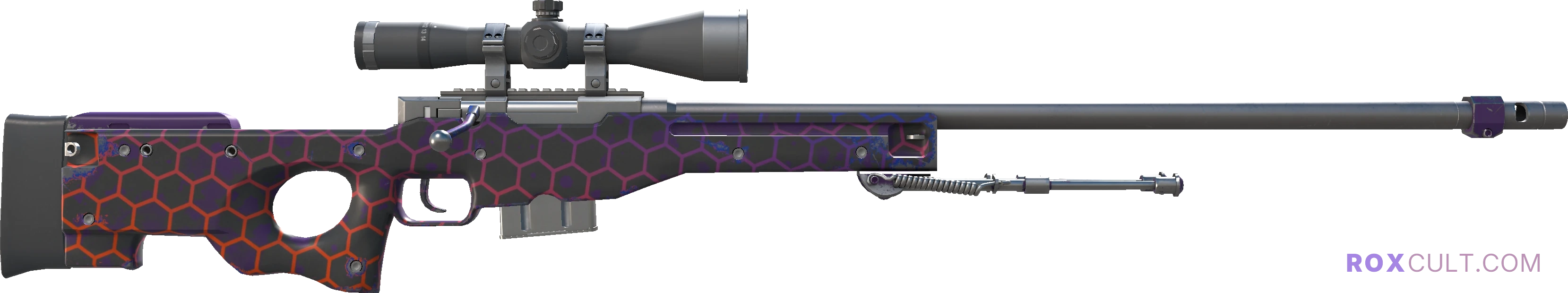 AWP | Electric Hive (Minimal Wear) — rox (Holo) Antwerp 2022 craft, backside view