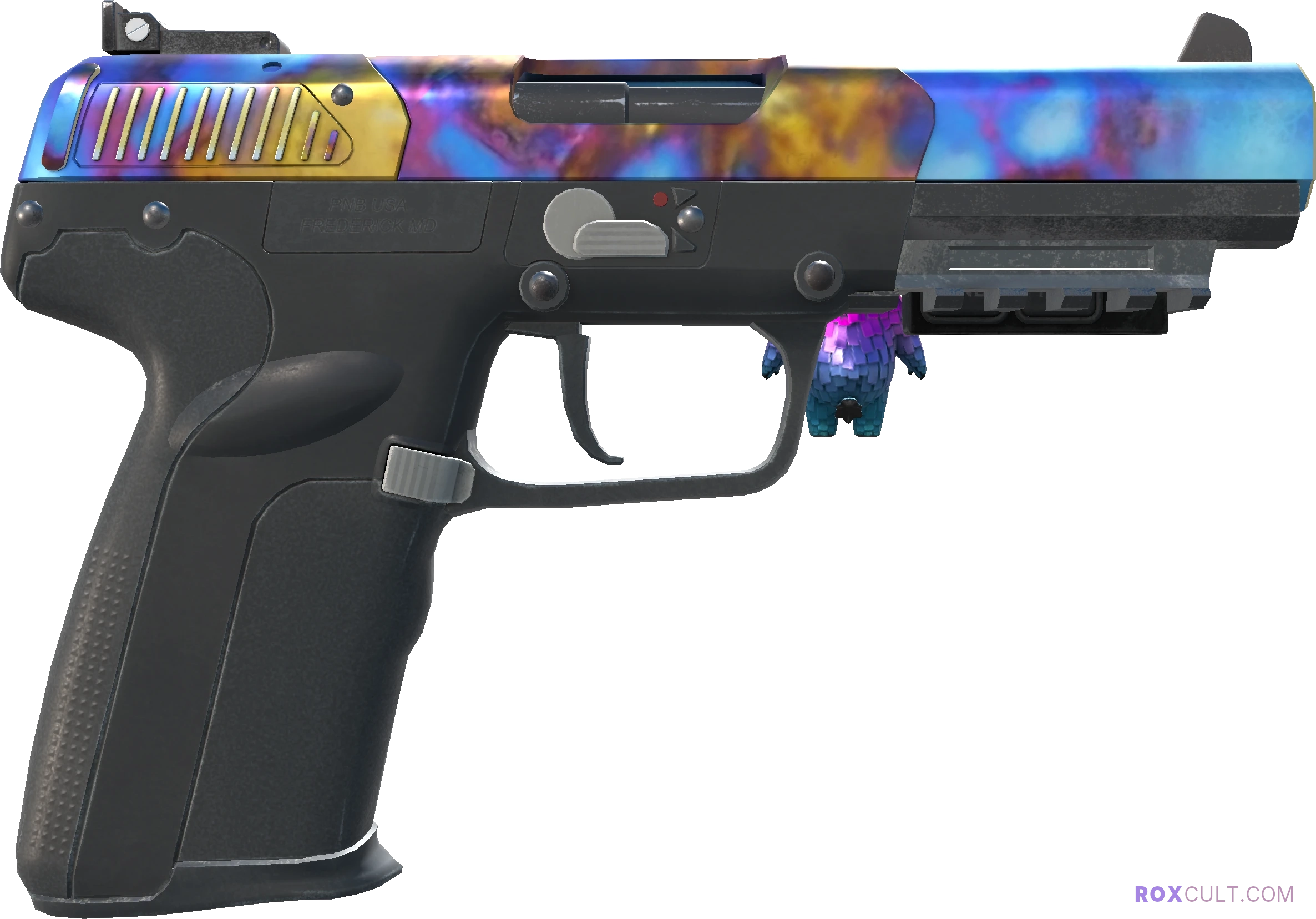 StatTrak™ Five-SeveN | Case Hardened (Factory New) — rox (Holo) Antwerp 2022 craft, backside view