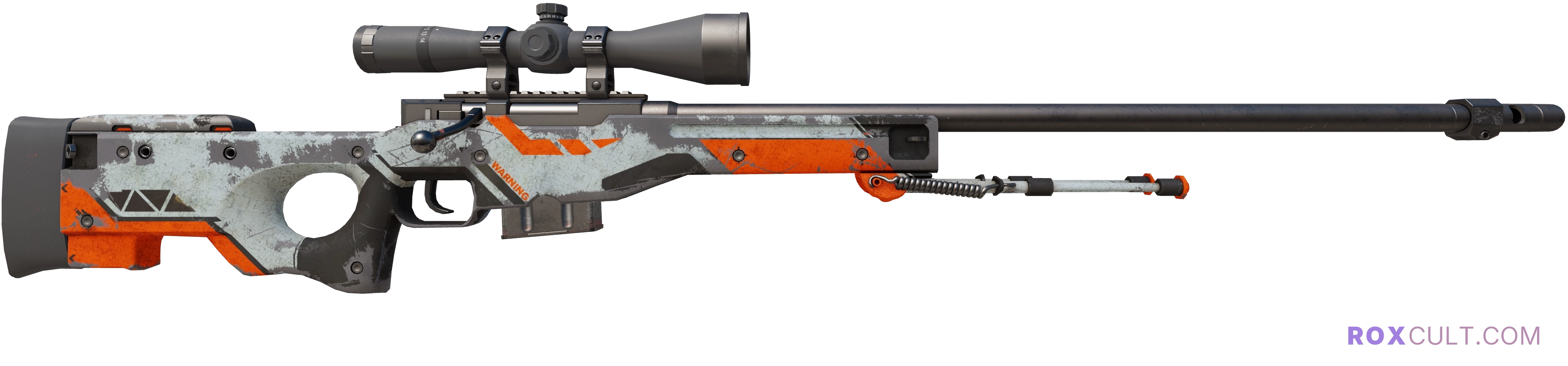 StatTrak™ AWP | Asiimov (Battle-Scarred) — rox (Holo) Antwerp 2022 craft, backside view