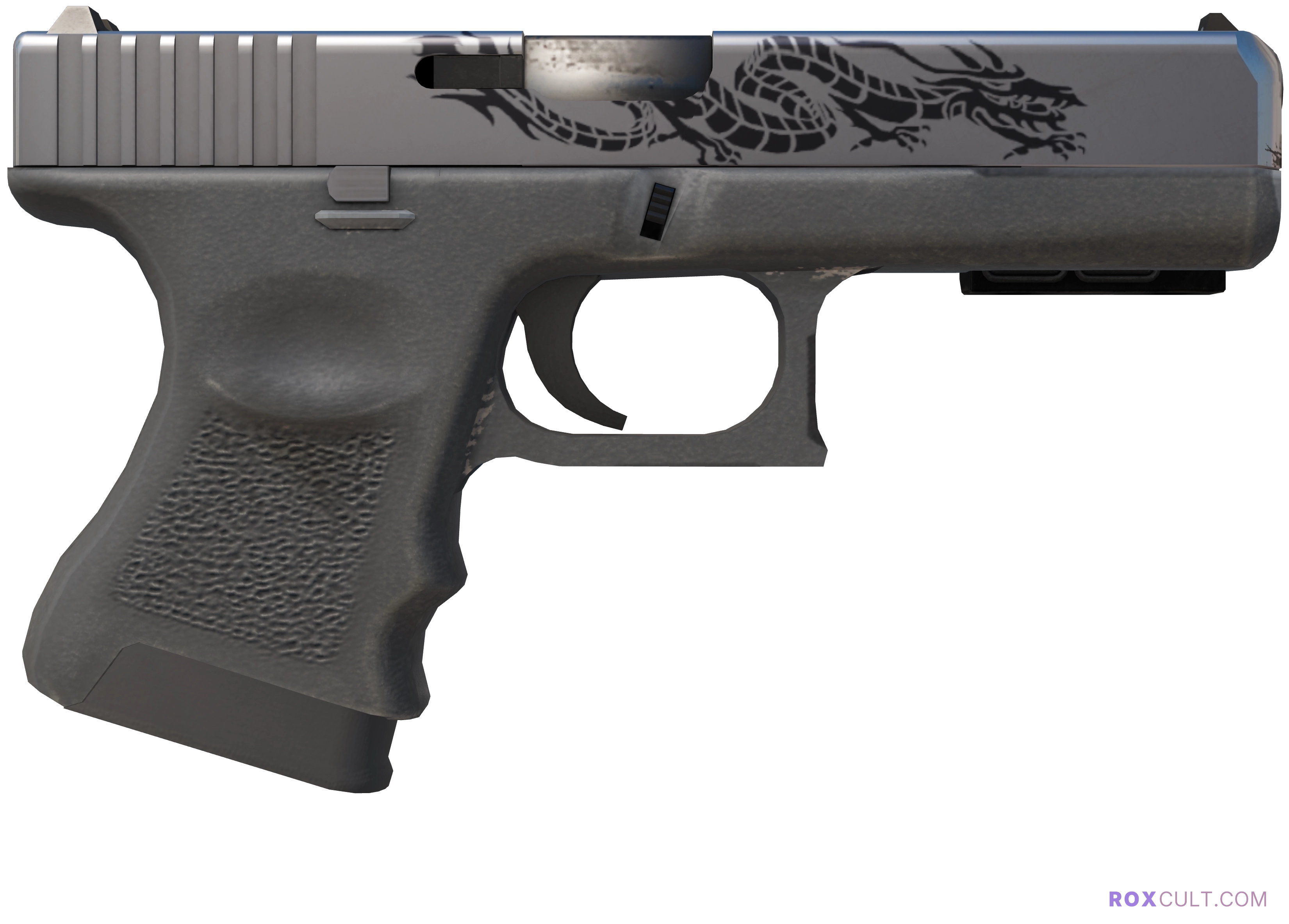StatTrak™ Glock-18 | Dragon Tattoo (Factory New) — rox (Holo) Antwerp 2022 craft, backside view
