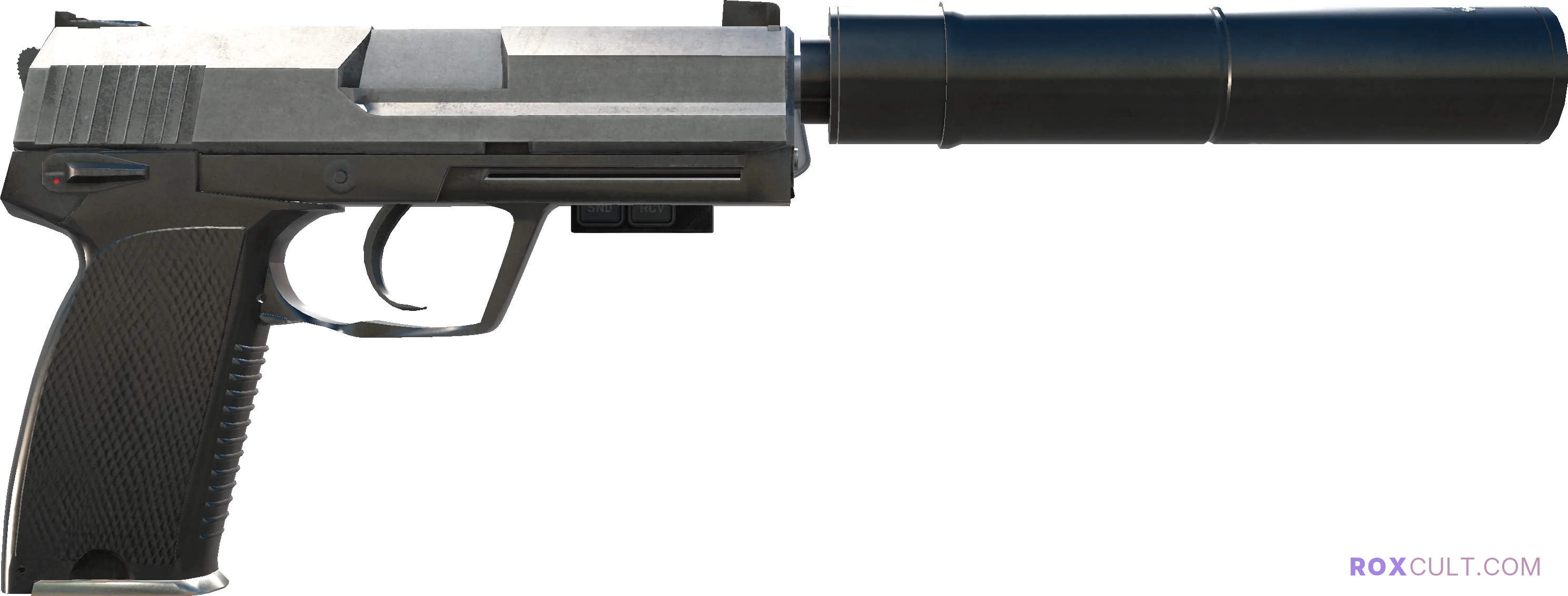 StatTrak™ USP-S | Stainless (Field-Tested) — rox (Holo) Antwerp 2022 craft, backside view