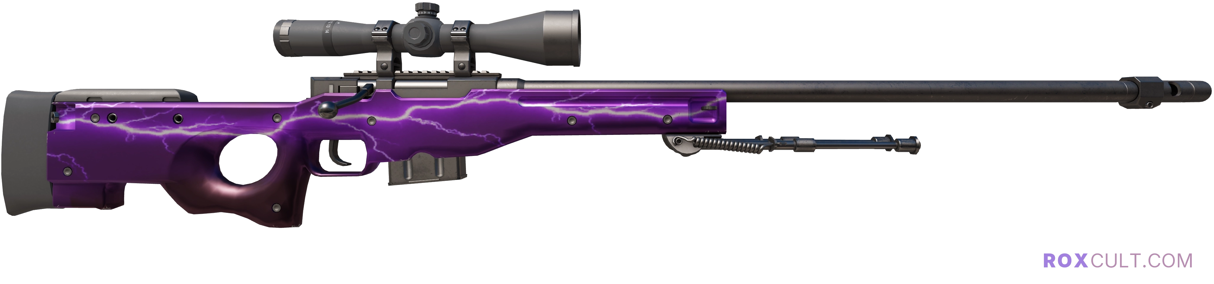 AWP | Lightning Strike (Factory New) — rox (Holo) Antwerp 2022 craft, backside view