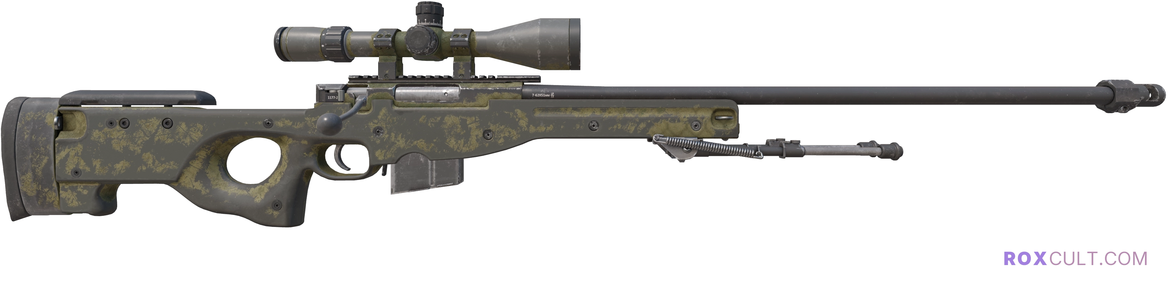 AWP | Safari Mesh (Battle-Scarred) — rox (Holo) Antwerp 2022 craft, backside view
