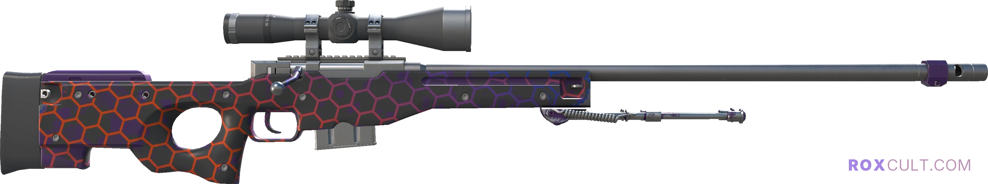 AWP | Electric Hive (Factory New) — rox (Holo) Antwerp 2022 craft, backside view