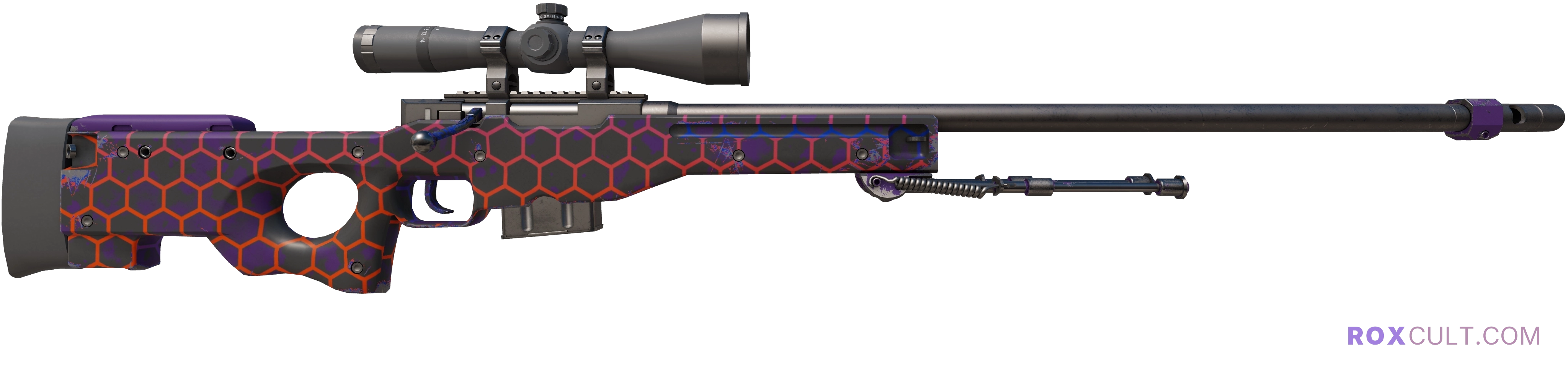 AWP | Electric Hive (Minimal Wear) — rox (Holo) Antwerp 2022 craft, backside view
