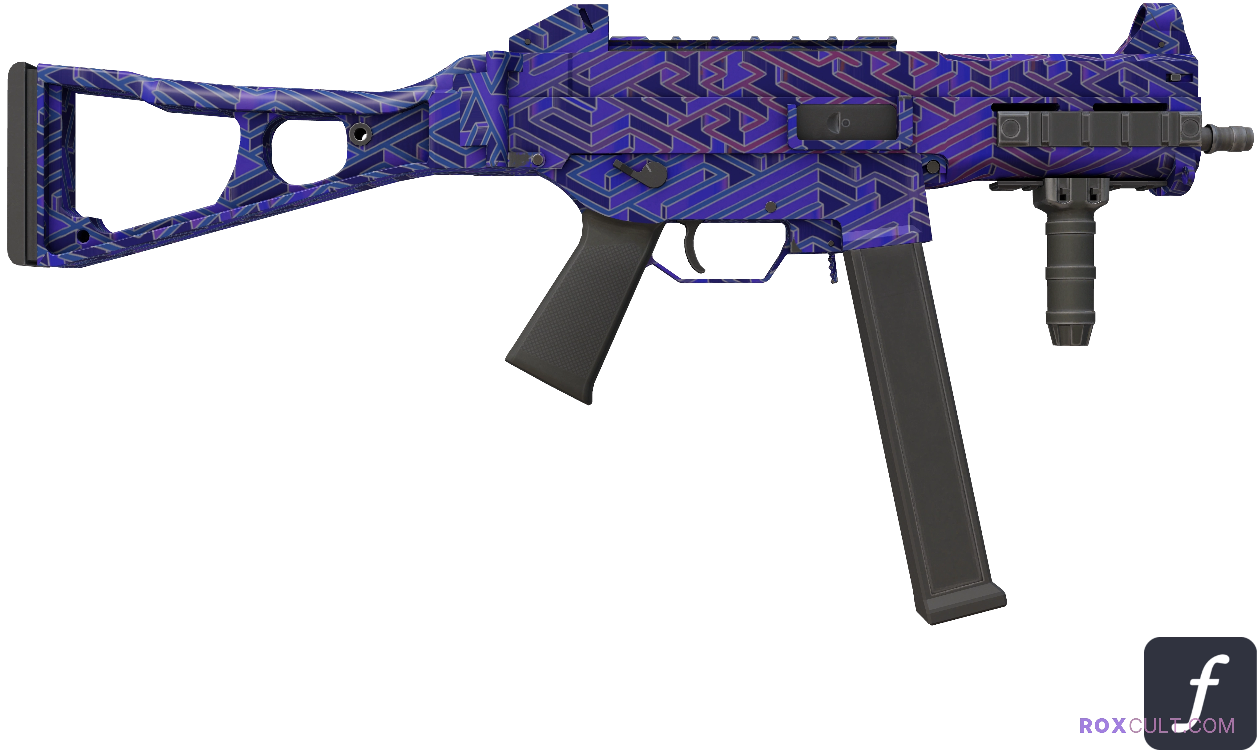 UMP-45 | Minotaur's Labyrinth (Factory New) — rox (Holo) Antwerp 2022 craft, backside view