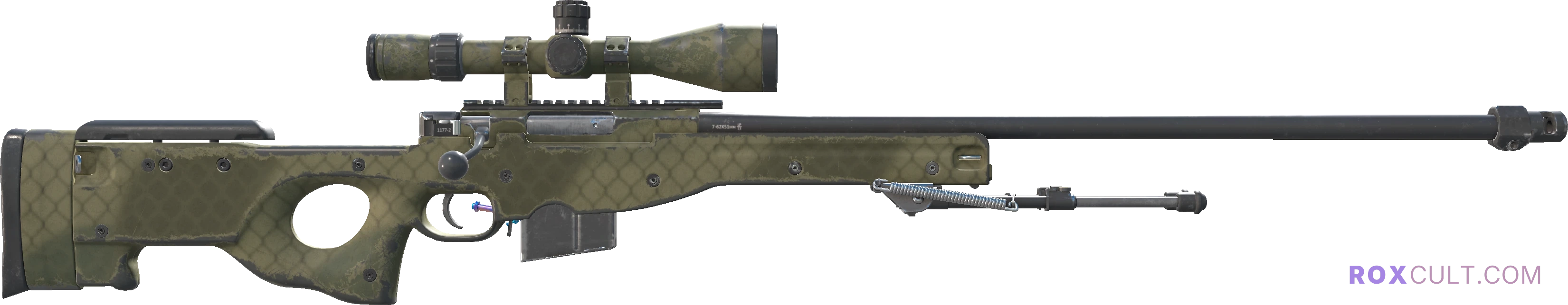 AWP | Safari Mesh (Field-Tested) — rox (Holo) Antwerp 2022 craft, backside view