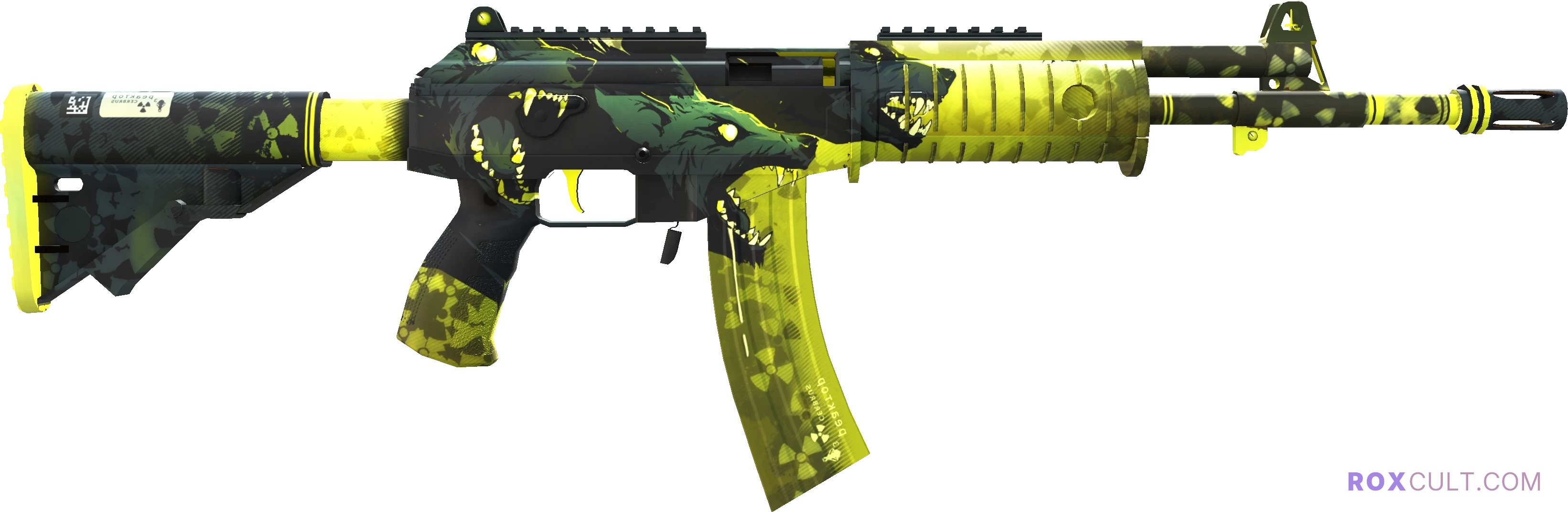 Galil AR | Cerberus (Factory New) — rox (Holo) Antwerp 2022 craft, backside view