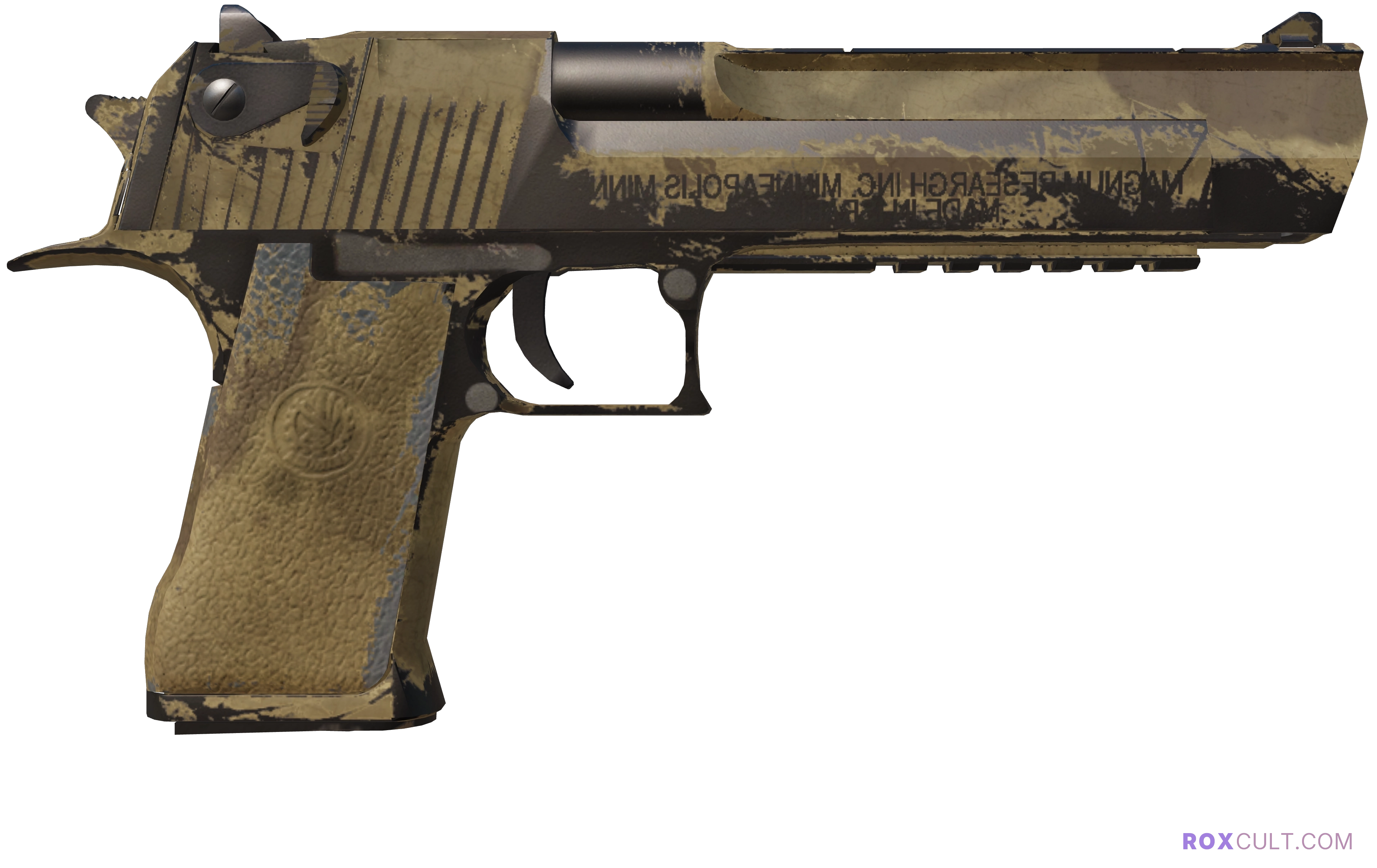 Souvenir Desert Eagle | Mudder (Field-Tested) — rox (Holo) Antwerp 2022 craft, backside view