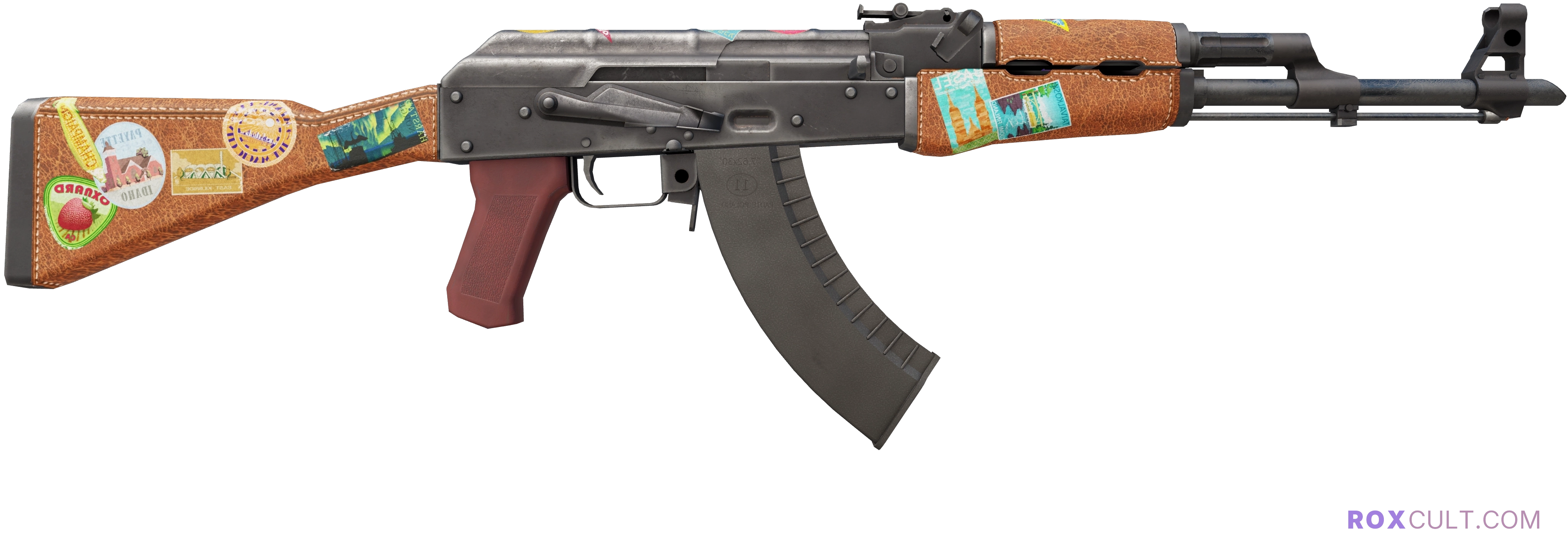 AK-47 | Jet Set (Field-Tested) — rox (Holo) Antwerp 2022 craft, backside view