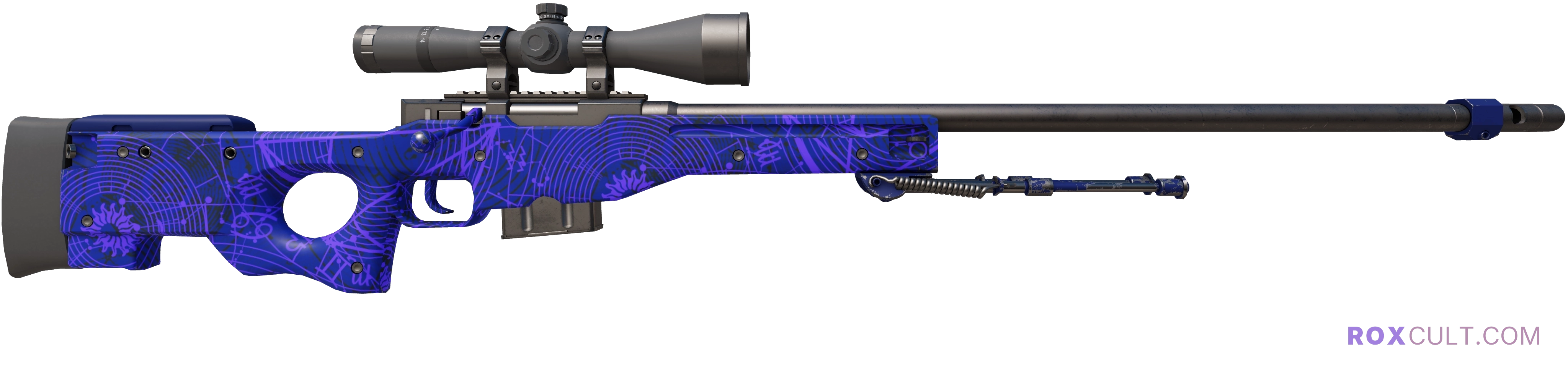 AWP | Sun in Leo (Factory New) — rox (Holo) Antwerp 2022 craft, backside view
