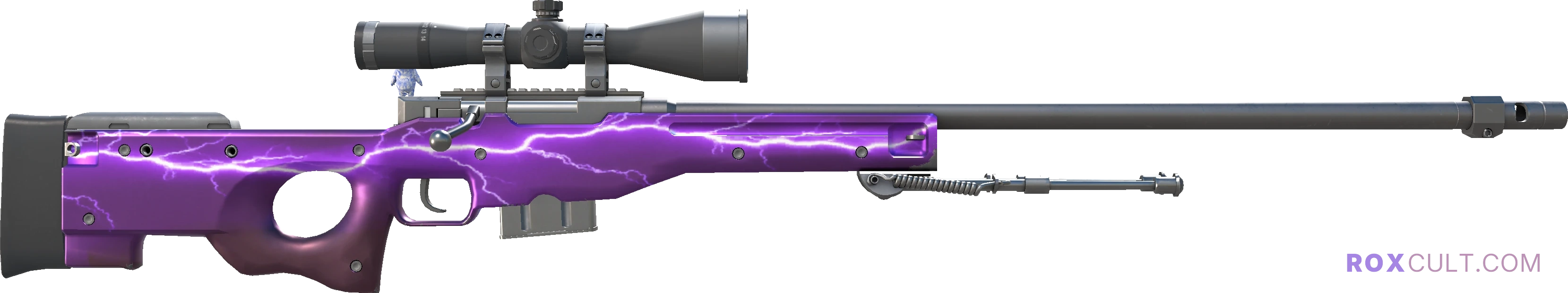 AWP | Lightning Strike (Factory New) — rox (Holo) Antwerp 2022 craft, backside view