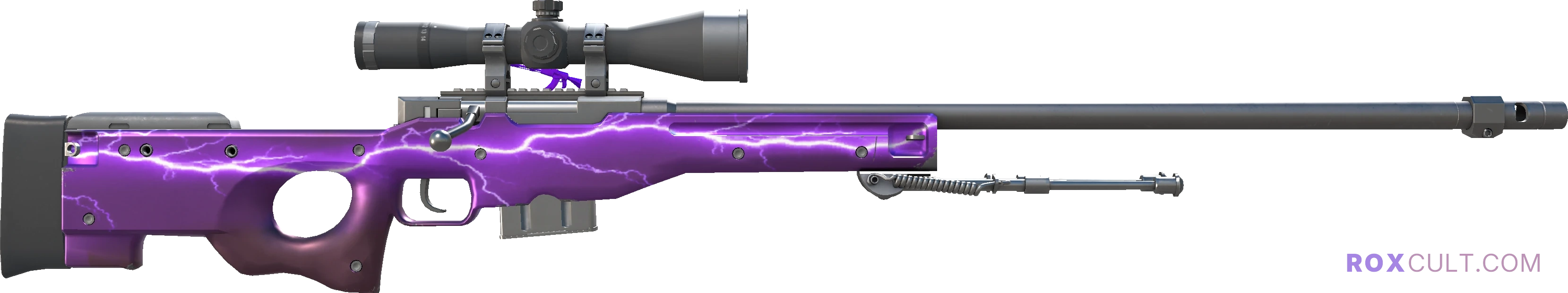 AWP | Lightning Strike (Factory New) — rox (Holo) Antwerp 2022 craft, backside view