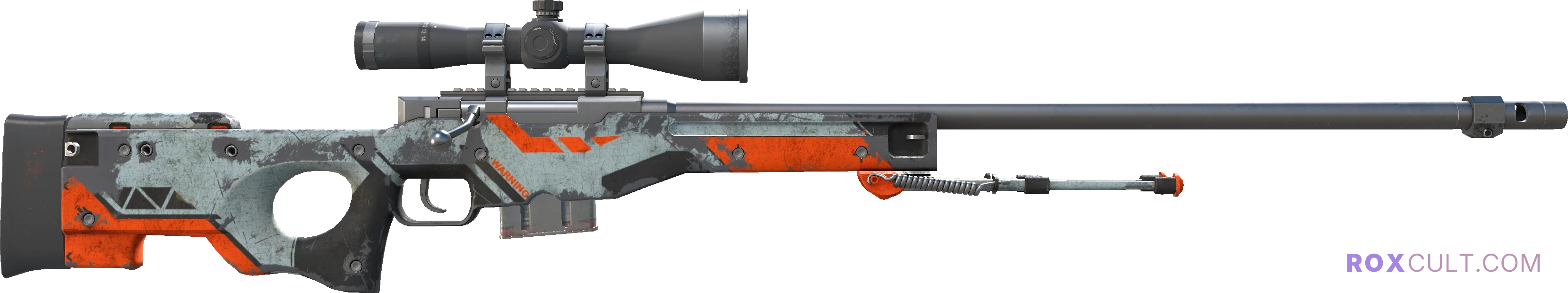 StatTrak™ AWP | Asiimov (Battle-Scarred) — rox (Holo) Antwerp 2022 craft, backside view