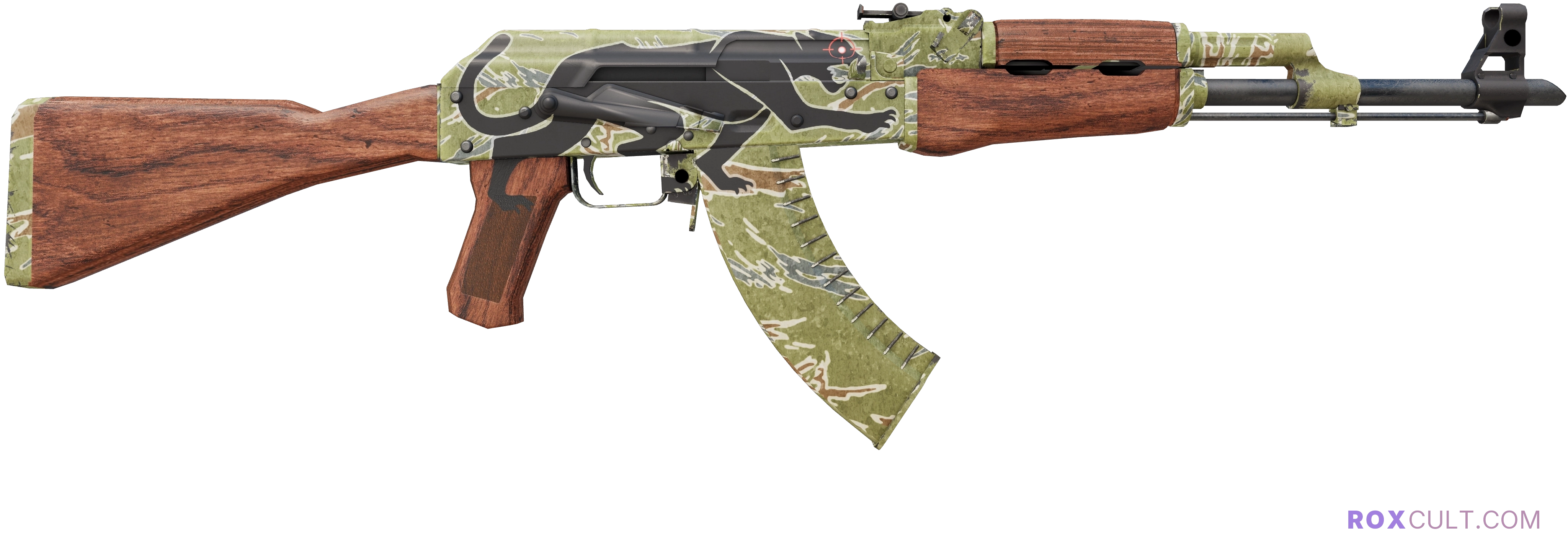 AK-47 | Jaguar (Factory New) — rox (Holo) Antwerp 2022 craft, backside view