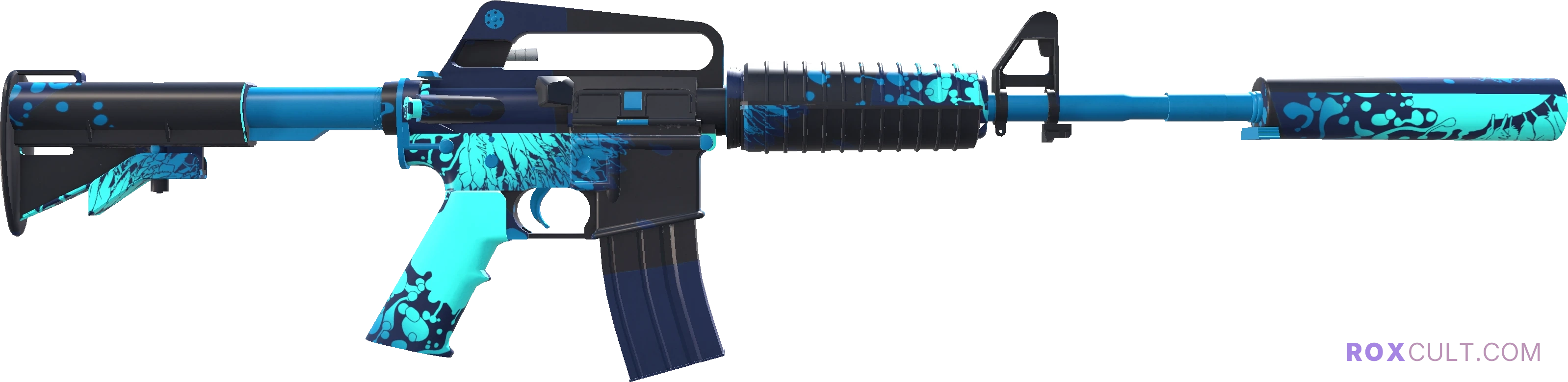 M4A1-S | Icarus Fell (Factory New) — rox (Holo) Antwerp 2022 craft, backside view