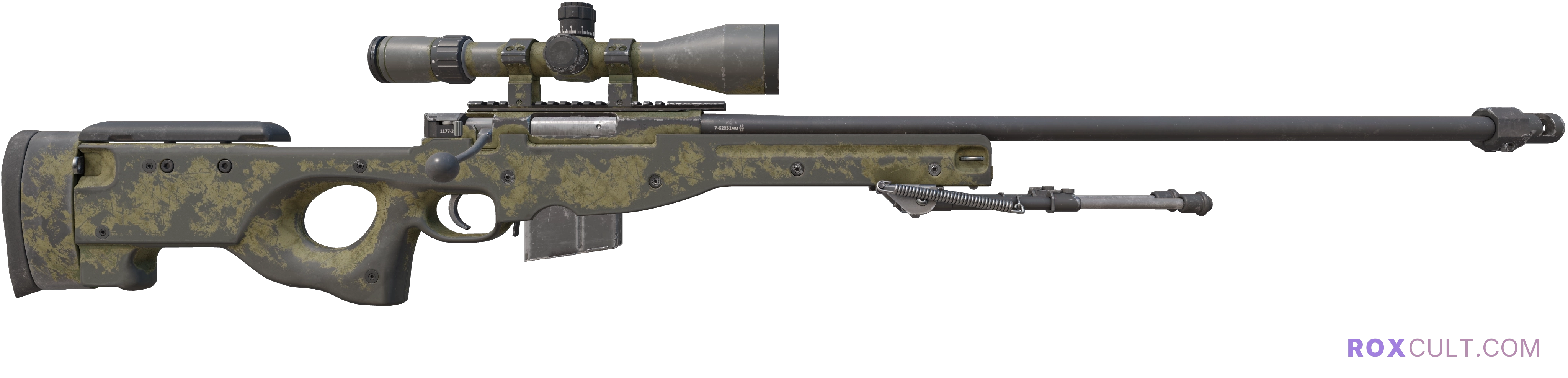 AWP | Safari Mesh (Battle-Scarred) — rox (Holo) Antwerp 2022 craft, backside view
