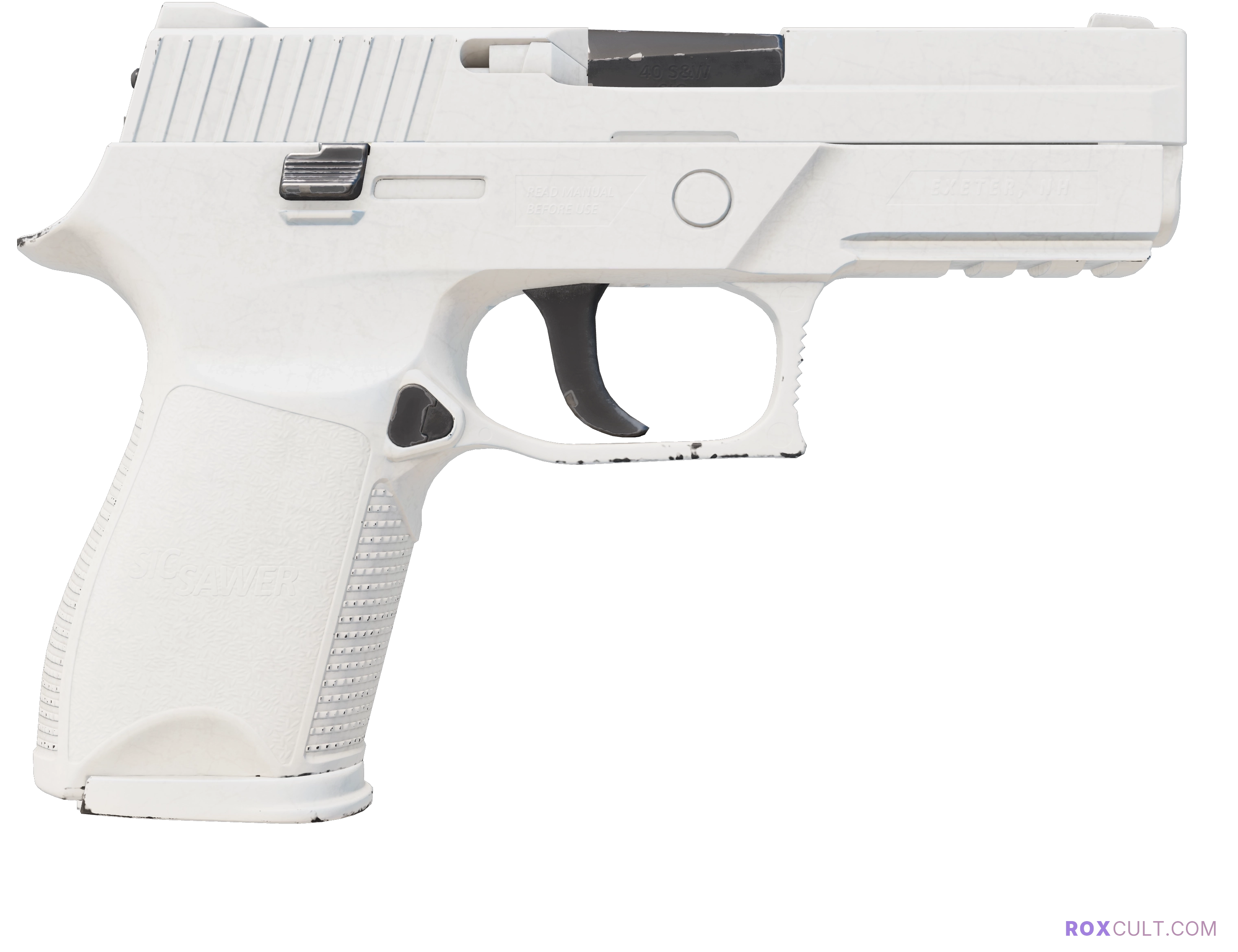 P250 | Whiteout (Factory New) — rox (Holo) Antwerp 2022 craft, backside view