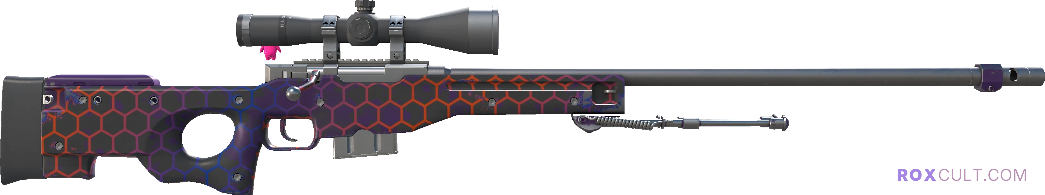 AWP | Electric Hive (Minimal Wear) — rox (Holo) Antwerp 2022 craft, backside view