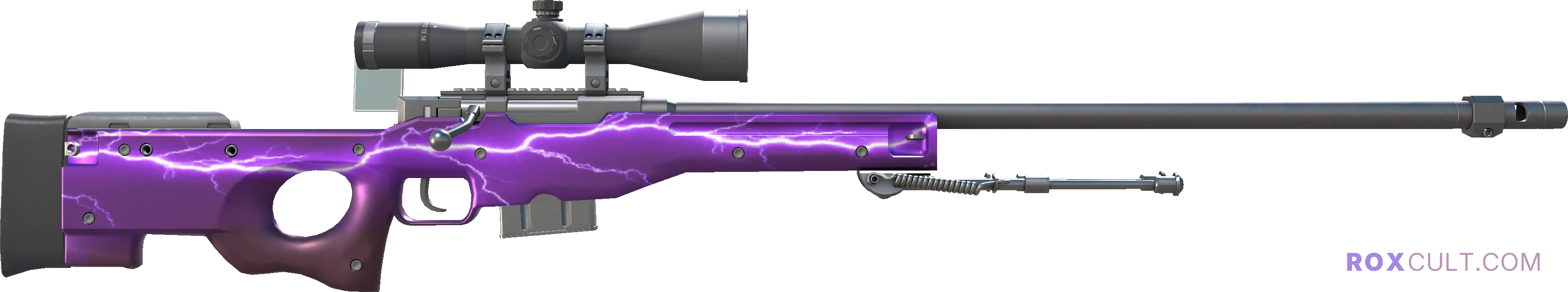 AWP | Lightning Strike (Factory New) — rox (Holo) Antwerp 2022 craft, backside view