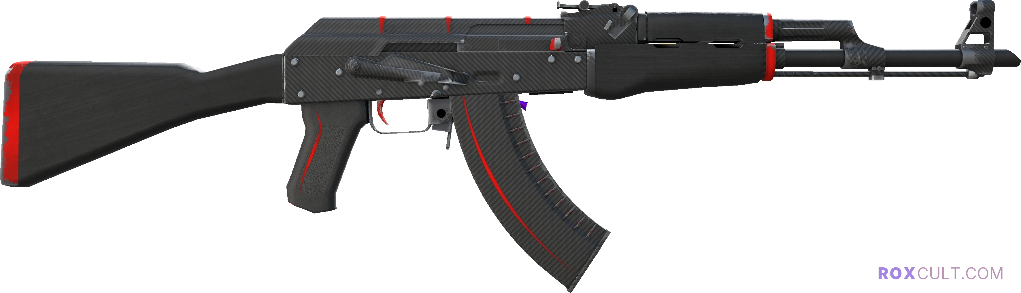 StatTrak™ AK-47 | Redline (Minimal Wear) — rox (Holo) Antwerp 2022 craft, backside view