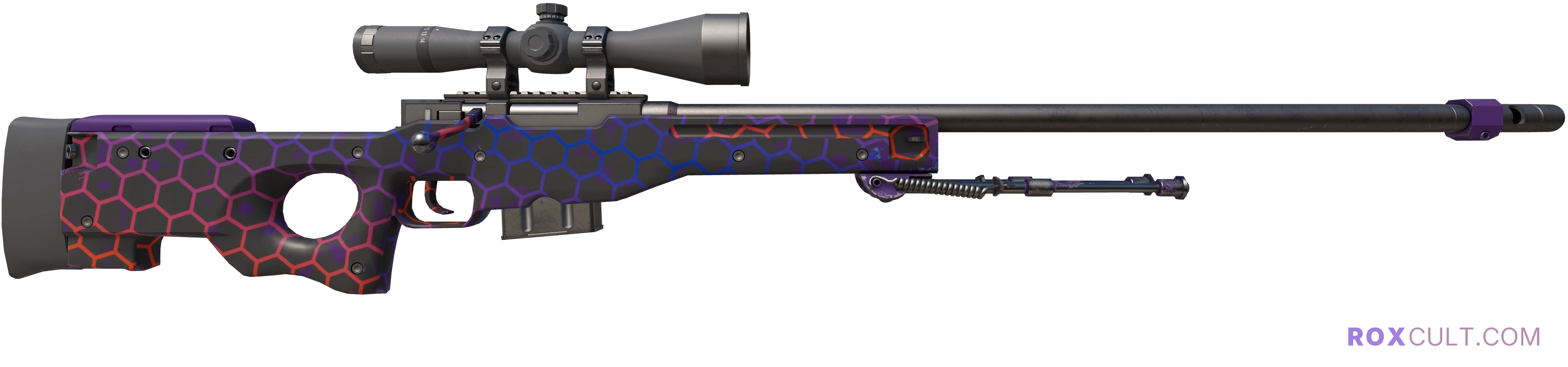 AWP | Electric Hive (Factory New) — rox (Holo) Antwerp 2022 craft, backside view