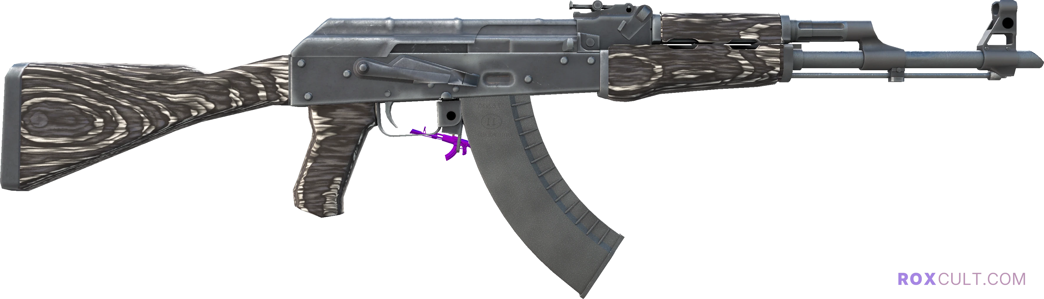 AK-47 | Black Laminate (Factory New) — rox (Holo) Antwerp 2022 craft, backside view