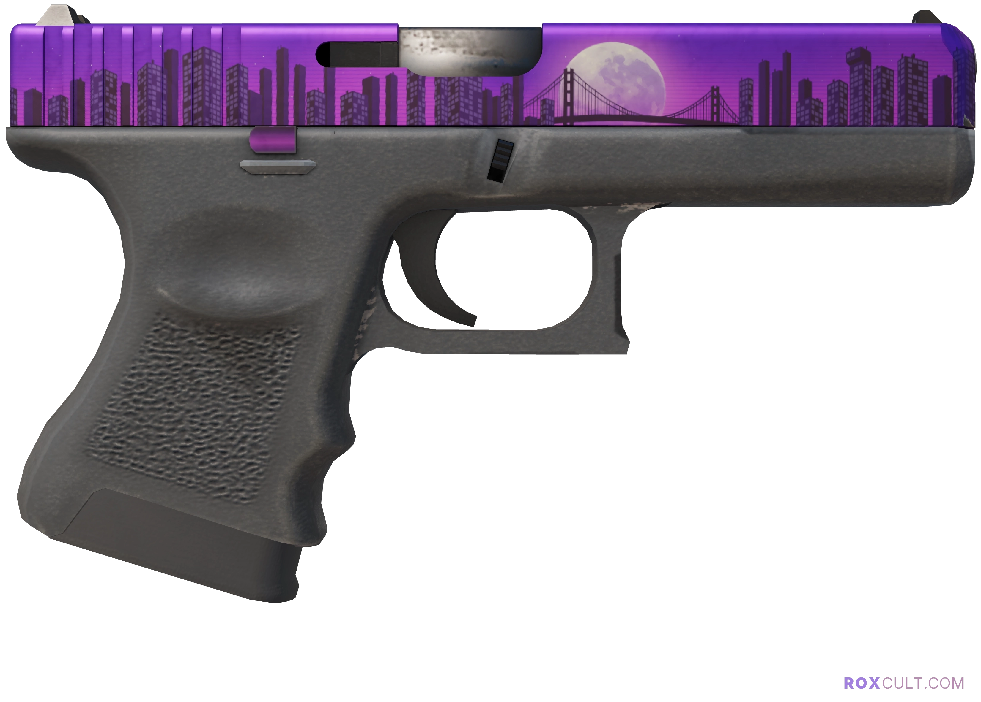 Glock-18 | Moonrise (Factory New) — rox (Holo) Antwerp 2022 craft, backside view