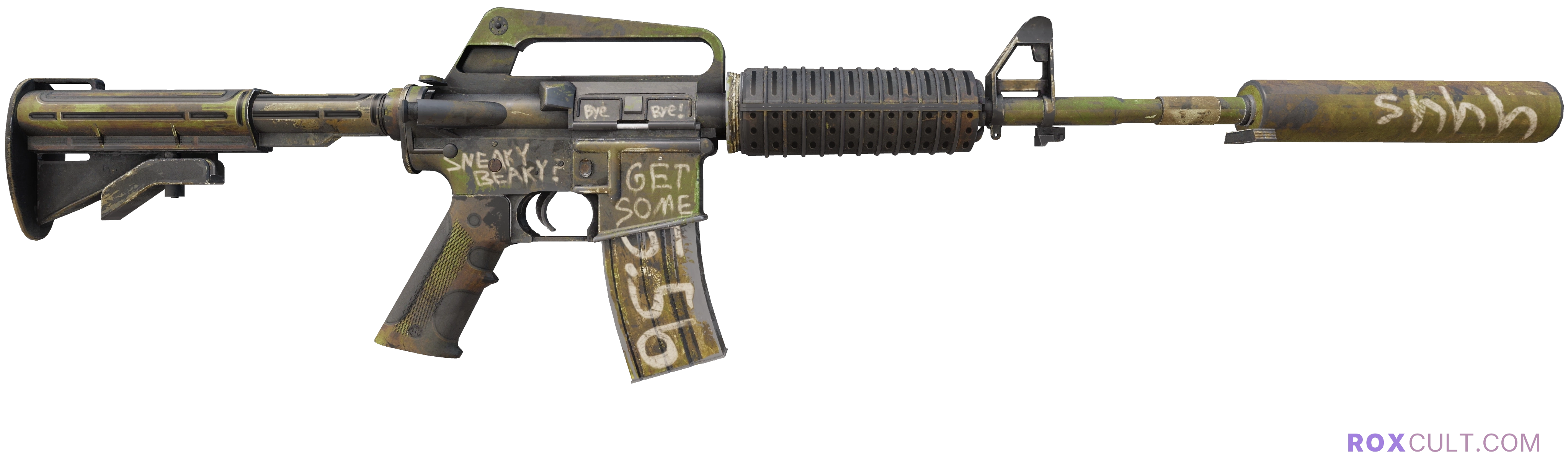 StatTrak™ M4A1-S | Flashback (Field-Tested) — rox (Holo) Antwerp 2022 craft, backside view